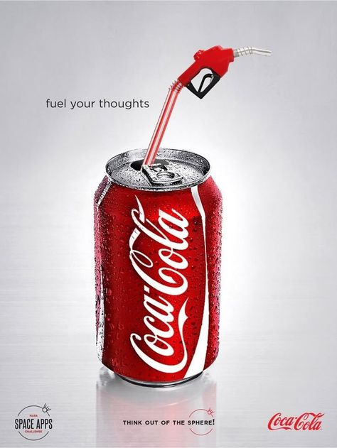 3d Creative Ads, Unique Advertising Ideas, Graphic Design Ads Creative Advertising, Creative Advertising Poster, Cool Ads, Advertisement Ideas, Coca Cola Poster, Ad Inspiration, Copy Ads