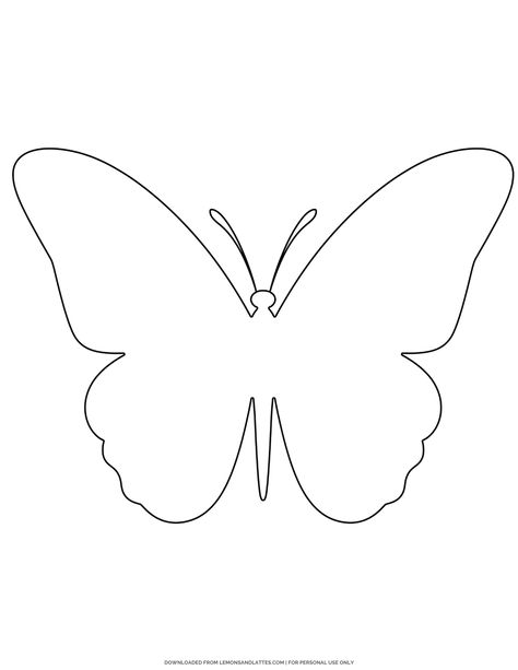 Choose between 27 different free printable butterfly outlines! Use them for crafts, coloring, and other kids' activities. Butterfly For Coloring, Animal Outlines Templates, Butterfly Printable Template Prints, Butterfly Outline Printable, Butterfly Template Free Printable, Butterfly Printable Template, Butterfly Drawing Outline, Magical Coloring Pages, Bts Craft