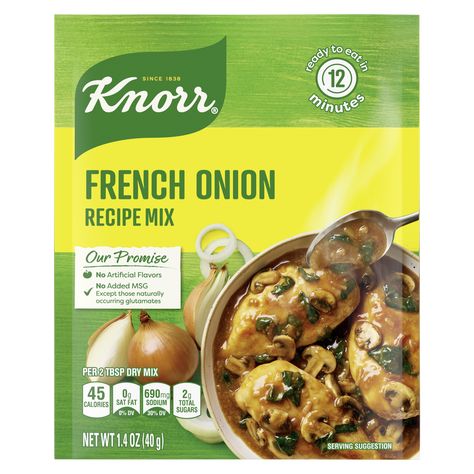 French Onion Chicken | Knorr US French Onion Soup Dip Recipe, Knorr Recipes, Onion Soup Mix Recipe, Slow Cooker Chicken Fajitas, Dry Soup Mix, French Onion Chicken, French Onion Soup Recipe, How To Cook Mushrooms, Onion Chicken