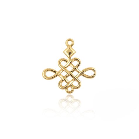 "★Eternal Knot Necklace,Chinese Knot Pendant, Chinese Knot Charm, 18K Gold Filled Endless Knot Pendant, DIY Jewelry Supplies,17.8*17.4*1.6mm★ ★We offer retail and wholesale prices ★Each Pendant is handmade just for you. Since these are handmade there might be a slight difference in the product. ★Size： 17.8*17.4*1.6mm ★Color:Gold ★Quantity:1 pcs/5 pcs/10 pcs ★For more pendants, please click this link: https://www.etsy.com/shop/Chenms12?ref=seller-platform-mcnav&section_id=18682195 --------------- Eternal Knot, Gold Knot Bracelet, Chinese Jewelry, Chinese Knot, Knot Bracelet, Lost Wax Casting, Knot Necklace, Diy Schmuck, Keep Jewelry