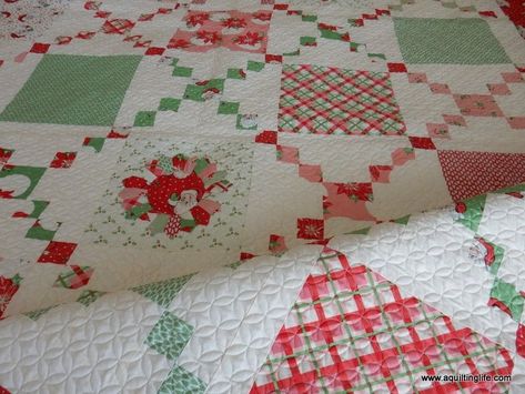 A Swell Christmas Quilt - A Quilting Life Swell Christmas, A Quilting Life, Cake Quilt, Irish Chain Quilt, Layer Cake Quilts, Christmas Quilt Patterns, Quilts Decor, Pot Luck, Holiday Quilts