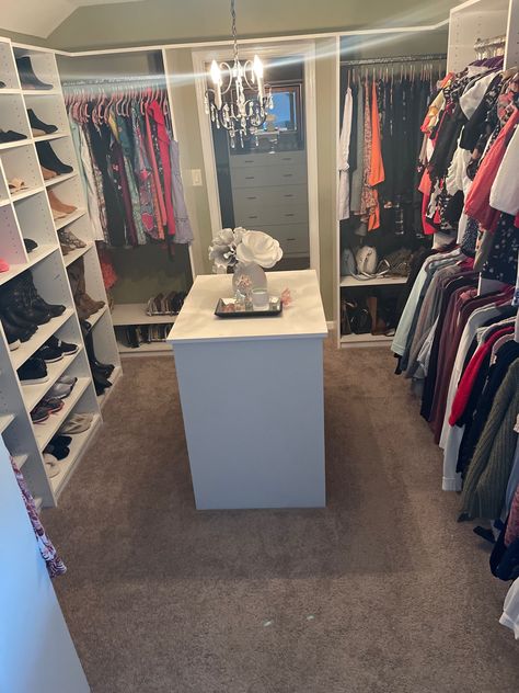 Converting A Room Into A Walk In Closet, Convert A Room Into A Closet Walk In, Turning Room Into Walk In Closet Diy, Turning Room Into Walk In Closet, Husband And Wife Walk In Closet, Barndominium Walk In Closet, Room Into Walk In Closet, Bedroom Into Dressing Room, Bedroom Turned Closet