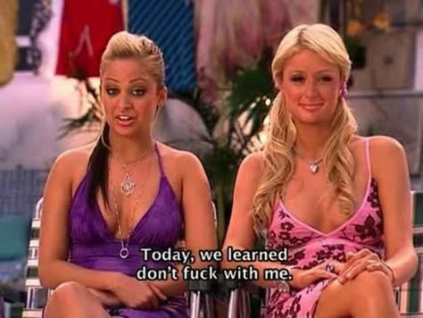 The infinite wisdom of Paris Hilton and Nicole Richie. | 59 Things You'll Only Understand If You Were A Teenager In The Early 2000s Paris Hilton And Nicole Richie, Paris And Nicole, 00s Mode, Camila Morrone, Nicole Richie, Tv Quotes, Paris Hilton, What’s Going On, Simple Life