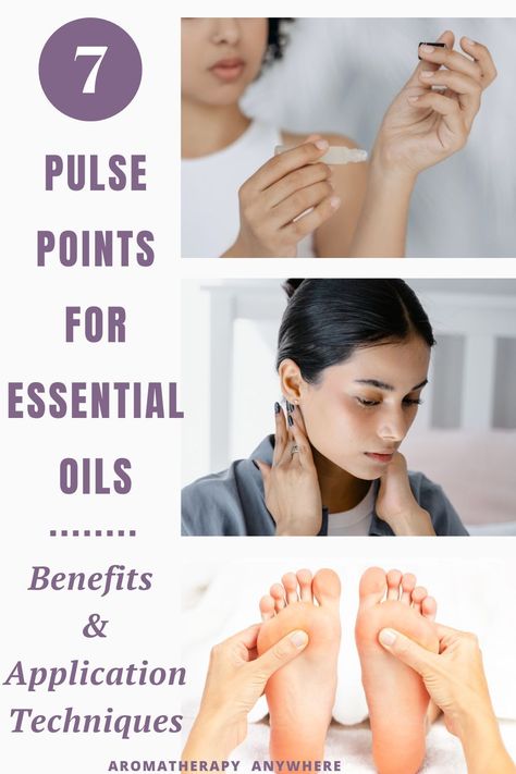 Knowing which are the best pulse points for essential oils is key to get faster and more targeted relief for your specific concern. From calming lavender on your wrists to invigorating peppermint on your temples, learn how to harness the full potential of essential oils Whether you seek stress relief, better sleep, or an energy boost, these precise applications will elevate your well-being. #EssentialOils #Aromatherapy #Wellness #SelfCare Pain Relief Essential Oils, Lavendar Oil, Get Faster, Wellness Selfcare, Essential Oils 101, Essential Oil Safety, Hair Care Recipes, Oil Skin, Essential Oils For Skin