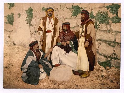 [Bedouin group, Holy Land] German Heritage, Colorized Photos, Arab Culture, Jewish Culture, Postcard Collection, Buy Wall Art, Ancient Cities, North Africa, Zurich