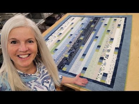 Quilts Made With Jelly Roll, Kwandi Quilts, Jelly Roll Quilts, Jelly Roll Race Quilt, Jelly Roll Projects, Jelly Roll Race, Jordan Fabrics, Jelly Roll Quilt, Jelly Roll Patterns