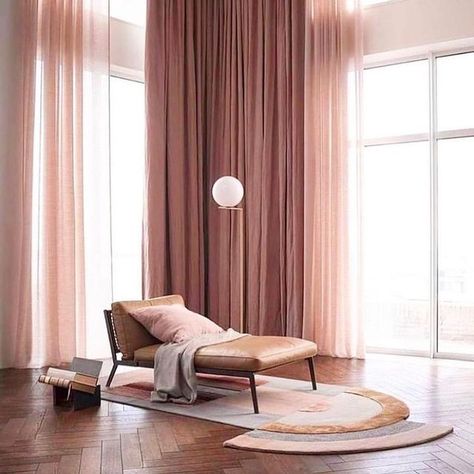 @atreus.interiors on Instagram: "In love with this dreamy space by @claude_cartier_decoration #draperies #drapes #curtains #luxuryinteriors #interiordesign #interiordecorating #interiorinspo #mauve #pinkinterior #whatinspiresus" Pink Brown Palette, Mauve Curtains, Dreamy Space, Pink Lifestyle, Pink Curtains, Interior Luxury, Pink Interior, Bahrain, Interior Inspo