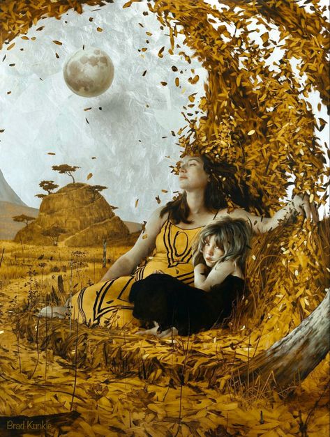 Women In Nature, Brad Kunkle, Surrealist Art, Symbolic Art, Contemporary Oil Paintings, Realism Art, Mixed Media Artwork, Art Movement, Natural World