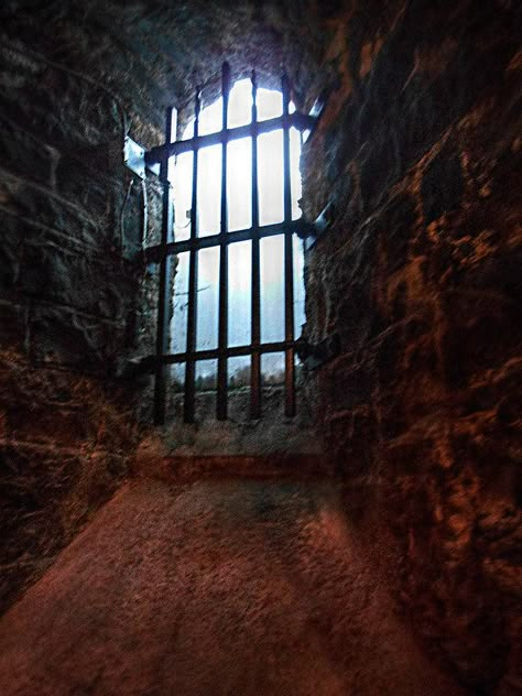 Dark Tone- This picture symbolizes how there is no escape for the prison and that you will probably never get to see the outside. Jail Cell, Prison Cell, Yennefer Of Vengerberg, Between Two Worlds, Leaving Facebook, Oblivion, Throne Of Glass, High Fantasy, Pirates Of The Caribbean