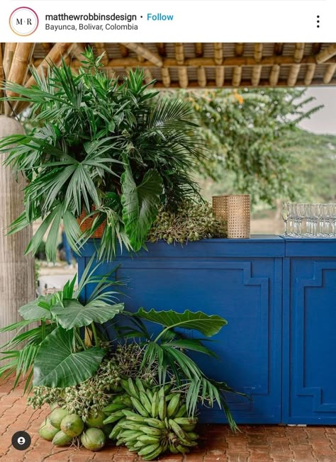 Foliage Arrangements, Best Night Ever, Beach Table, Backdrop Frame, Havana Nights, Flower Bar, Wedding Set Up, Tropical Foliage, Wedding Drink