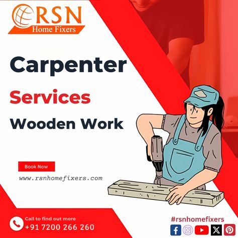 🪚 Expert Carpentry Services by RSN Home Fixers! 🪚

Transform your home with our skilled carpentry services. From custom furniture to home repairs, we've got you covered!

🔨 Quality Craftsmanship
🛠️ Tailored Solutions
🏠 Beautiful Results

📞 For inquiries and bookings, DM us or call 7200266260 Custom Carpentry, Concrete Formwork, Carpentry Services, Wooden Counter, Furniture Repair, Home Repairs, Aesthetic Beauty, Painted Doors, Delhi Ncr