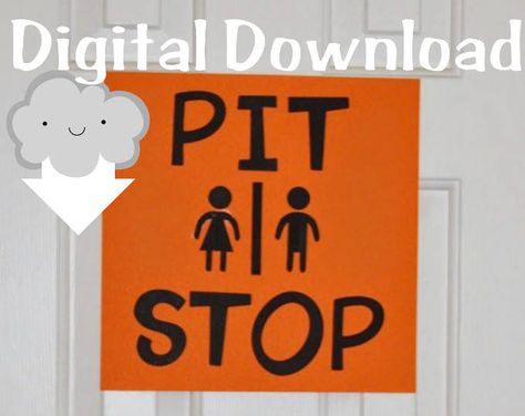 Pit Stop Sign, Stop Sign, Etsy Seller, Small Business, Digital Download, Unique Items Products, Novelty Sign, Etsy Shop