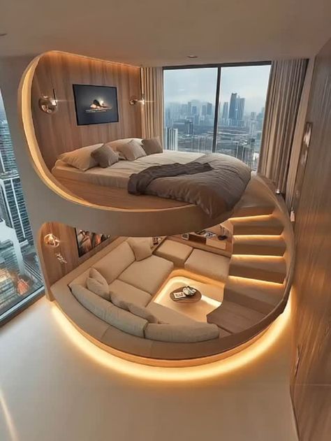 Inspiring Designs (@inspiringdesignsnet) on Threads Dream Bedroom Inspiration, Interior Design Your Home, House Floor Design, Dream House Rooms, Room Design Bedroom, Luxury House Designs, Dream Rooms, Home Room Design, Minimalist Bedroom