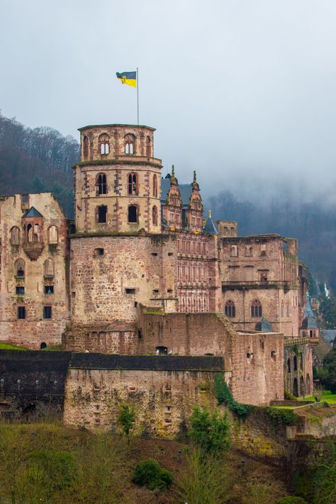 48 Hours in Heidelberg, Germany: A Perfect 2 Day Itinerary Heidelberg Castle Germany, Heidelberg Castle, Landscape Reference, Heidelberg Germany, Fake Account, Yoga Online, Cities In Germany, Romantic Destinations, Dream Trip