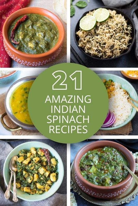 From creamy curries to crispy pakoras and rice dishes, these recipes showcase the versatility of spinach in Indian recipes. Take your taste buds on a flavorful adventure and enjoy these delicious spinach recipes from India! pipingpotcurry.com Indian Spinach Recipes, Indian Okra Recipes, Indian Cauliflower Recipes, Indian Eggplant Recipes, Aloo Palak Recipe, Indian Spinach, Cooking With Ginger, Creamy Spinach Sauce, Spinach Recipes Healthy