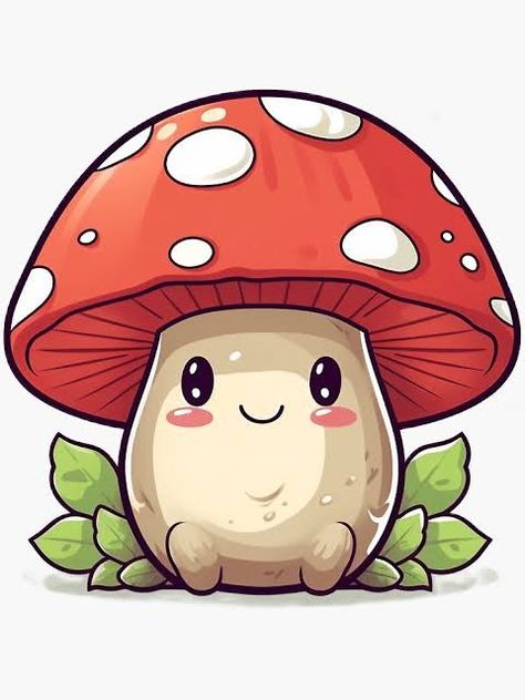 Cute Cartoon Mushrooms, Cartoon Mushroom Painting, Hongos Cute, Mashrooms Drawing Aesthetic, Mushroom Character Drawing, Hongitos Aesthetic, Mushroom Man Drawing, Aesthetic Mushroom Drawing, Kawaii Mushroom Drawing