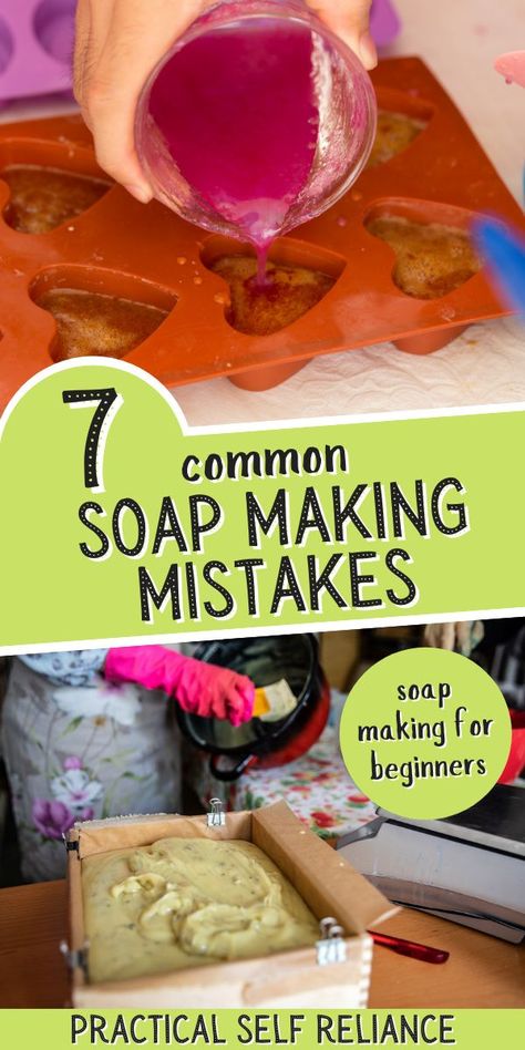 There are few things that say “DIY bath and beauty” more than making your own soap. Why then, is soap making so intimidating for the beginner? If you can follow a recipe, you can make your very own soap. Follow these simple tips to avoid common soap making mistakes, and you can make the perfect batch of soap the on your very first try. How To Make Bath Soap, Soapmaking For Beginners, Diy Homemade Soap Recipes, Diy Soap Designs, How To Start A Soap Making Business, How To Make Soap Bars For Beginners, Diy Soap Bars For Beginners Recipes, Bar Soap Making, Beginner Soap Making Recipes