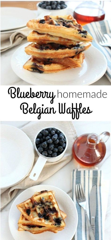 Food Palette, Blueberry Waffles Recipe, Fall Waffles, Berry Waffles, Belgian Waffles Recipe, Belgium Waffles, Blueberry Waffles, Waffle Maker Recipes, Blueberry Topping