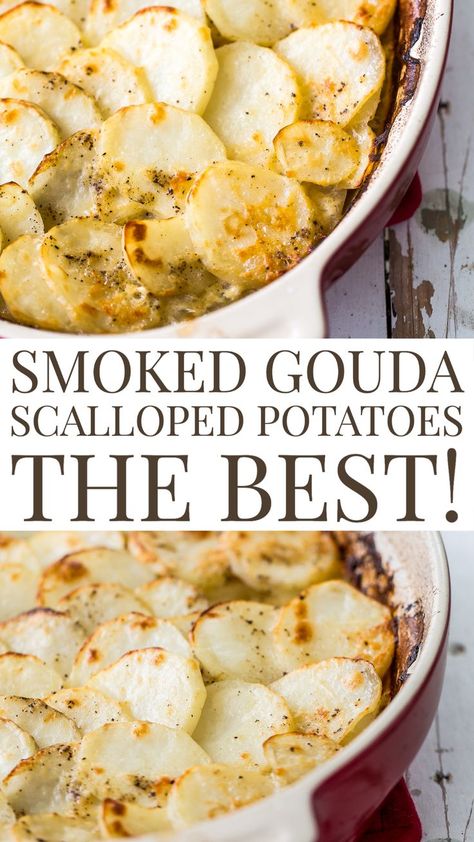 Gouda Recipe, Smoked Gouda Cheese, Holiday Side Dish, Quick Side Dishes, Traeger Recipes, Potato Recipes Side Dishes, Smoked Gouda, Holiday Side, Gouda Cheese