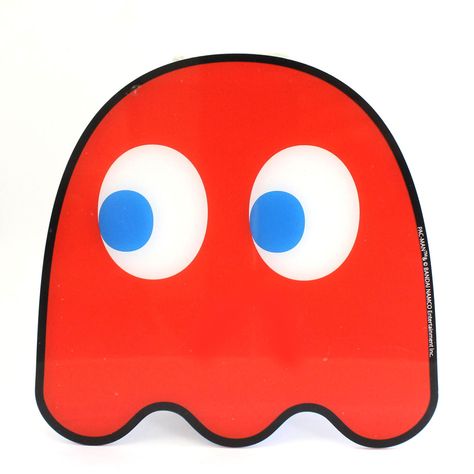 Pac Man Ghost, Red Characters, Pacman Ghost, Ghost Silhouette, Gaming Characters, Florida Tattoos, Red Ghost, Game Face, Room Color