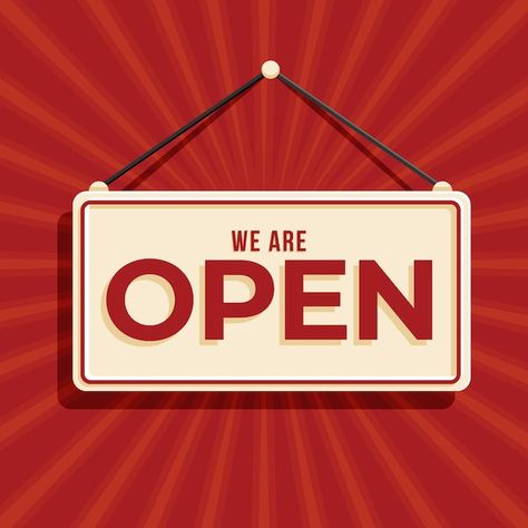 We’re open vectors, photos and PSD files | Free download We're Open Sign, We Are Open Sign, Newsletter Design Layout, Opening Hours Sign, Swimming Pool Signs, Sorry We Are Closed, Open Sign, Small Business Quotes, Business Poster