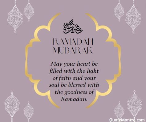 May your heart be filled with the light of faith and your soul be blessed with the goodness of Ramadan. Eid Wishes Messages, Ramadan Kareem Wishes, Pray To Allah, Eid Wishes, Fast And Pray, Month Of Ramadan, Islamic Wallpaper Hd, Wishes Messages, Ramadan Mubarak