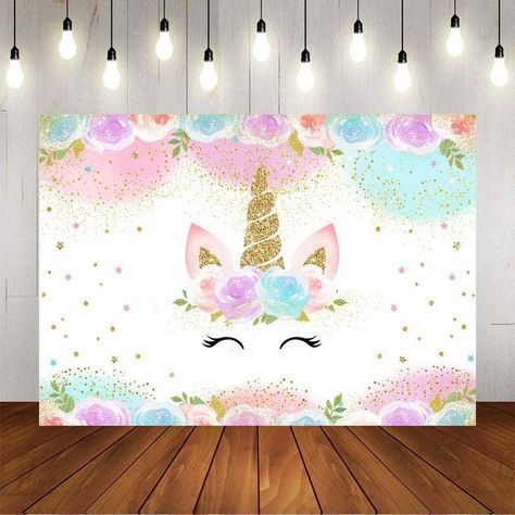 Cartoon Unicorn Backdrop Rainbow Watercolor Floral Unicorn Party Decorations For Girls Princess Children's Birthday Baby Shower Party Decor in 2022 | Birthday party background, Happy birthday parties, Unicorn party decorations Unicorn Happy Birthday, Flower Unicorn, Happy Birthday Party Decoration, Unicorn Backdrop, Birthday Party Background, Cake Table Decorations, Unicorn Party Decorations, Unicorn Baby Shower, Outdoor Party Decorations