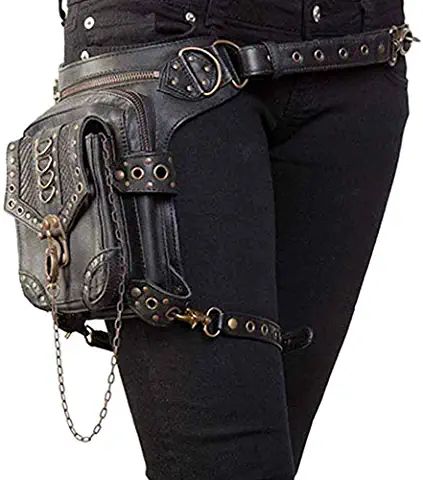 Moda Steampunk, Steampunk Bag, Thigh Holster, Holster Bag, Motorcycle Bag, Retro Motorcycle, Leg Bag, Vintage Punk, Unique Bags