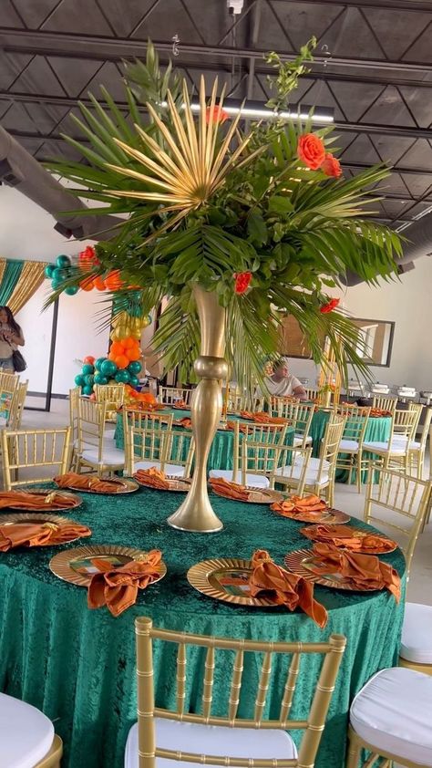 Coming To America Wedding Theme, Caribbean Theme Party Decorations, Coming To America Baby Shower Theme, African Theme Party Decorations, Coming To America Party Theme, African Party Decorations, African Centerpieces, Hbcu Party, African Theme Party