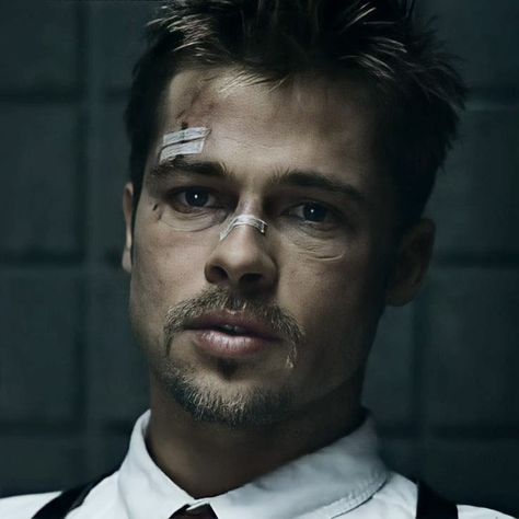 Bead Pitt, Seven Brad Pitt, Seven Movie, Райан Гослинг, Tyler Durden, About Time Movie, Iconic Movies, 인물 사진, Film Aesthetic