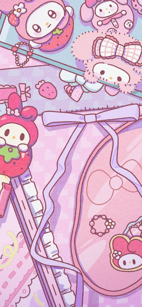 Hello Kitty Wallpapers, Sanrio Wallpapers, Images Hello Kitty, Kitty Pictures, Walpaper Hello Kitty, My Melody Wallpaper, Melody Hello Kitty, Hello Kitty Backgrounds, Hello Kitty Art