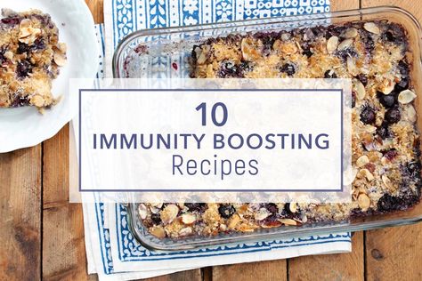 Hand-picked by a registered dietician, these 10 approachable, antioxidant-rich recipes will help boost your immune system in a deliciously enjoyable way! Immunity Drink, Immunity Shots, Rich Recipes, Immune Boosting Foods, Boost Your Immune System, The Fountain, Main Courses, Healthy Families, Immune Boosting