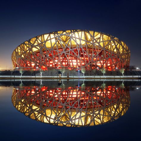 China National Olympic Stadium *. China National Olympic Stadium as known as Bir , #SPONSORED, #Stadium, #Bird, #Nest, #China, #National #ad Beijing National Stadium, Beijing Olympics, Modern Birds, National Stadium, Bird Artwork, Space Architecture, Photography Pictures, Bird Nest, Bird Photography