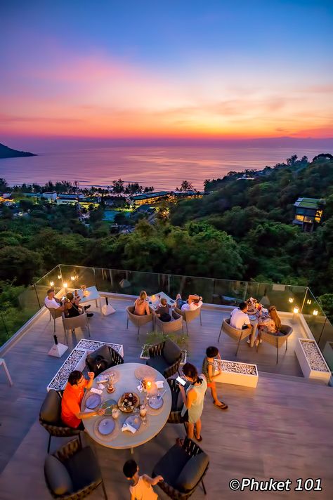 The Sundeck Phuket - A trendy lounge bar and restaurant in Kata Noi Sunset Restaurant, Villa Phuket, Thailand Destinations, Koh Samui Beach, Beach Suite, Restaurant Exterior, Voyage Bali, Patong Beach, Best Rooftop Bars