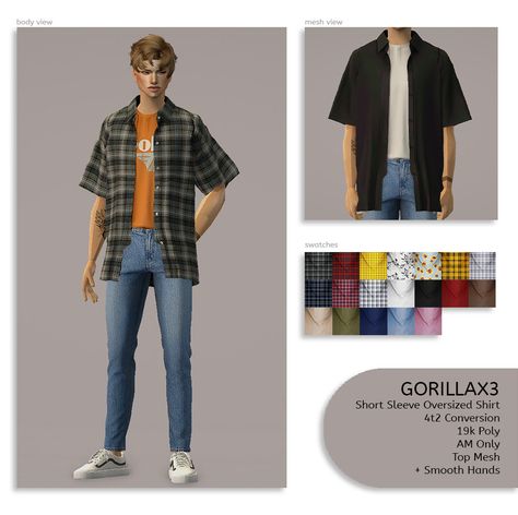 Sims 4t2 Clothes, Sims 2 Male Clothes, Sims 4 Cc 90s Clothes, Clothes The Sims 4, Clothes Sims 4 Cc, Skater Boy Outfits, Cc Clothing, Sims 4 Men Clothing, Sims 4 Male Clothes