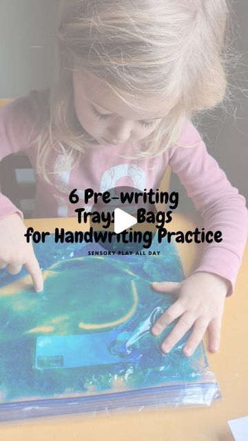 Hannah Sylcox, COTA on Instagram: "✏️ 6 Pre-writing Bags + Trays for Handwriting Practice ✏️ Writing trays and bags provide an excellent method for children to enhance their handwriting, letter formation, and pre-writing skills. The advantages of using multisensory writing materials for letter formation and handwriting are numerous. Writing trays + bags are widely embraced for fostering fine motor skills and introducing handwriting, while employing a tactile sensory approach to promote interactive learning through multiple senses. For children, writing trays add an element of fun and meaning to the process of letter formation. This is why we love using these in our homeschool curriculum! Here's what we used in this video: ✨ Gallon bag with hair gel + food coloring ✨ Gallon bag with flo Gel Bags For Writing, Ziploc Bag Letter Tracing, Writing Trays Preschool, Multi Sensory Handwriting Activities, Handwriting Stations Kindergarten, Sensory Writing Tray, Montessori Sandpaper Letters, Letter Formation Activities, Handwriting Activities