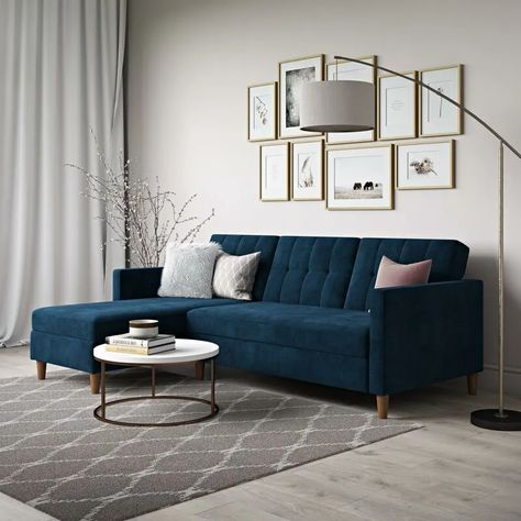 17 Storage Sofas And Sectionals For Small Spaces | HuffPost Life Blue Couch, Casa Clean, Sofas For Small Spaces, Living Room Sofa Design, Sleeper Sectional, Table Sofa, Modern Furniture Living Room, Small Living Room, Small Living