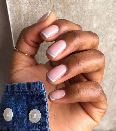 Short Classy Nails, Checkered Nails, Beachy Nails, Pastel Nails Designs, Nails Trend, Milky Nails, Nagellack Trends, Food Photoshoot, Simple Gel Nails