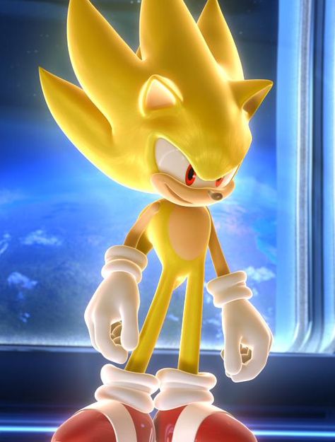 Super Sonic - Sonic News Network - Wikia Yellow Sonic, Blaze The Cat, Sonic Unleashed, Ragnarok Anime, Hedgehog Movie, Classic Sonic, Sonic Heroes, Super Sonic, Sonic Fan Characters