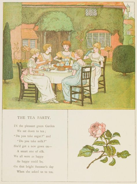 Marigold Garden, Garden Books, Royal Tea Parties, Kate Greenaway, Royal Tea, Tea Party Invitations, Vintage Tea Party, Royal Academy Of Arts, Tea Party Garden