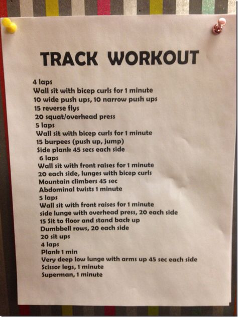 Track Runner Workout, Good Track Workouts, Indoor Track Workout, Track Tryouts Tips, Track Conditioning Workouts, Middle School Track Workouts, Track Conditioning, Track Workouts For Sprinters, Middle School Track