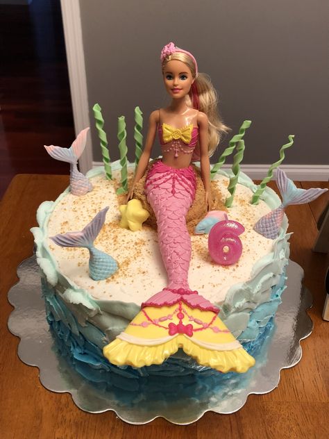 Barbie Mermaid Birthday Party Ideas, Mermaid Princess Cake Ideas, Mermaid Princess Cake, Mermade Cake, Barbie Mermaid Birthday, Cake Mermaid, Mirmade Cake, Mermaid Barbie Birthday Party Cake, Mermaid Cake Ideas Birthdays