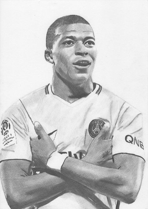 Mbappe Sketch, Kylian Mbappe Drawing, Mbappe Drawing, Joker Art Drawing, Dog Pencil Drawing, Soccer Drawing, Funny Cat Jokes, Football Coloring Pages, Cartoon Art Drawing