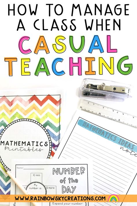 Casual Teaching Ideas, Student Behavior Chart, Substitute Teacher Resources, Relief Teaching Ideas, Middle School Classroom Management, Relief Teacher, Classroom Management Elementary, Effective Classroom Management, Elementary School Library