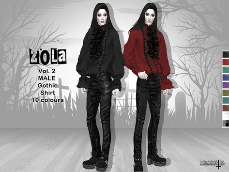 Helsoseira's ZOLA - Vol.2 - Gothic Male Shirt Sims 4 Cc Gothic Clothing Male, Sims 4 Gothic Cc Male, Sims 4 Vampire Clothes, Sims 4 Cc Goth Clothing Male, Sims 4 Vampire Cc Clothes, Gothic Sims 4 Cc, Sims 4 Gothic Cc, Sims 4 Vampire Cc, Gothic Male