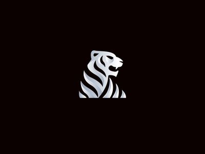 Tiger Logo by Stevan Rodic Tiger Vector, Logo Animal, Designer Branding, Startup Logo, Logo Company, Logo Luxury, Tiger Logo, Tiger Art, Quality Logo