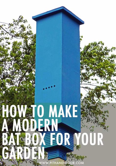 How To Make Rocket Box Bat Houses | PITH + VIGOR by Rochelle Greayer Bat House Diy, How To Attract Bats, Build A Bat House, Bat House Plans, Backyard Birds Sanctuary, Bat Box, Bat House, Wildlife Habitat, Planning Printables