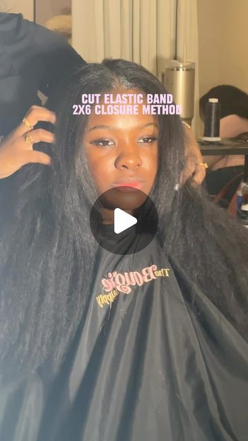 2x6 closures|wig installs| sew ins on Instagram: "Cut elastic band method ⭐️

#nychairstylist #2x6closuresewin #2x6closure #gluelessclosure #2x6sewin" 2x6 Closure, Wig Installs, Styling Videos, Sew Ins, Closure Wig, Sew In, Hair Styling, Elastic Band, Hair Stylist