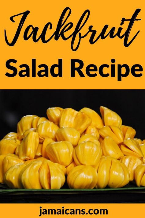 Jackfruit Salad Recipe.    #recipes   #foodie #cooking #yummy #JamaicanRecipes #salad Jackfruit Salad Recipes, Raw Jackfruit Recipes, Jackfruit Bowl, Jackfruit Salad, Salad Challenge, Raw Jackfruit, Jackfruit Seeds, Jack Fruit, Jackfruit Recipes