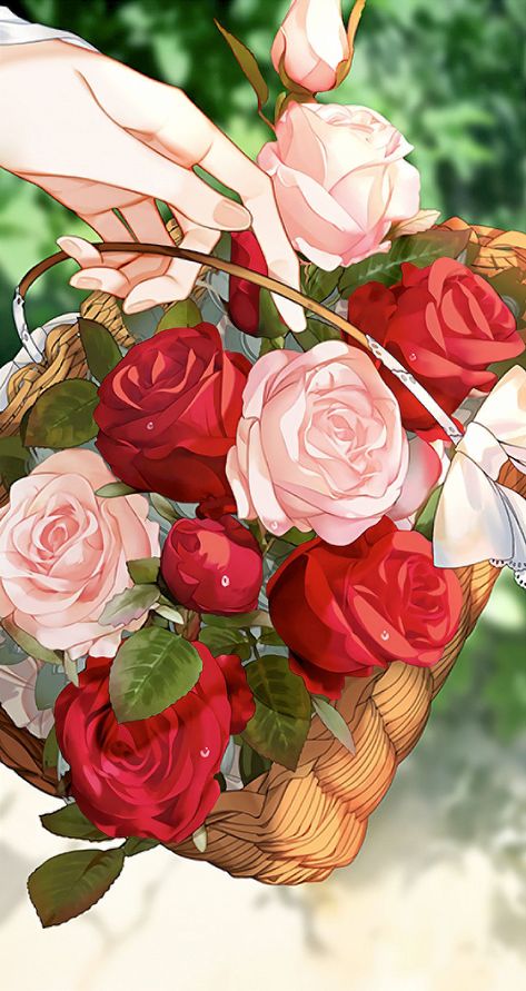 Anime Flower, Watercolor Art Landscape, Beautiful Wallpapers For Iphone, Rose Illustration, Spring Roses, Cute Sketches, Anime Jewelry, Illusion Art, Rose Art